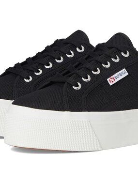 Superga Black Platform 2790 Sneaker Size 8.5